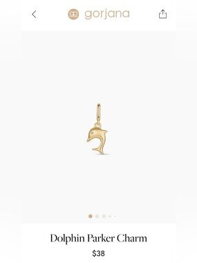 NWOT Gorjana Dolphin Charm Pendant